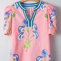 Autumn Notched Bubble Sleeve Blouse