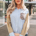 Aleia Chest Cuffed Sleeve Shirt