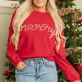 Aria Beaded Merry Casual Sweater