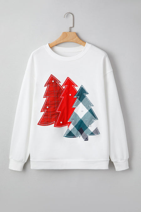Kaitlyn Patched Drop Shoulder Sweatshirt