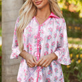 Araceli Ruffled Half Sleeve Shirt