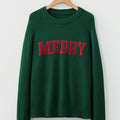 Merry Christmas Raglan Sleeve Sweater