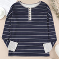 Simone Henley Waffle Knit Top