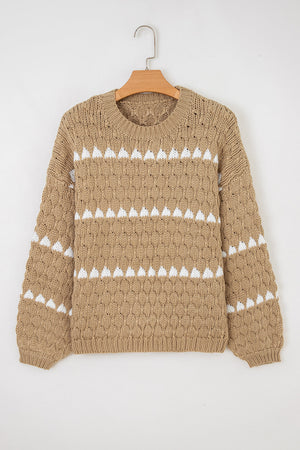 Avery Puff Sleeve Baggy Sweater