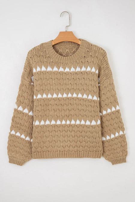 Avery Puff Sleeve Baggy Sweater