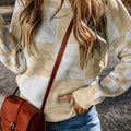 Vivifira Print Drop Shoulder Sweater