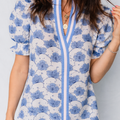 Mariam Sleeve Contrast Trim Blouse