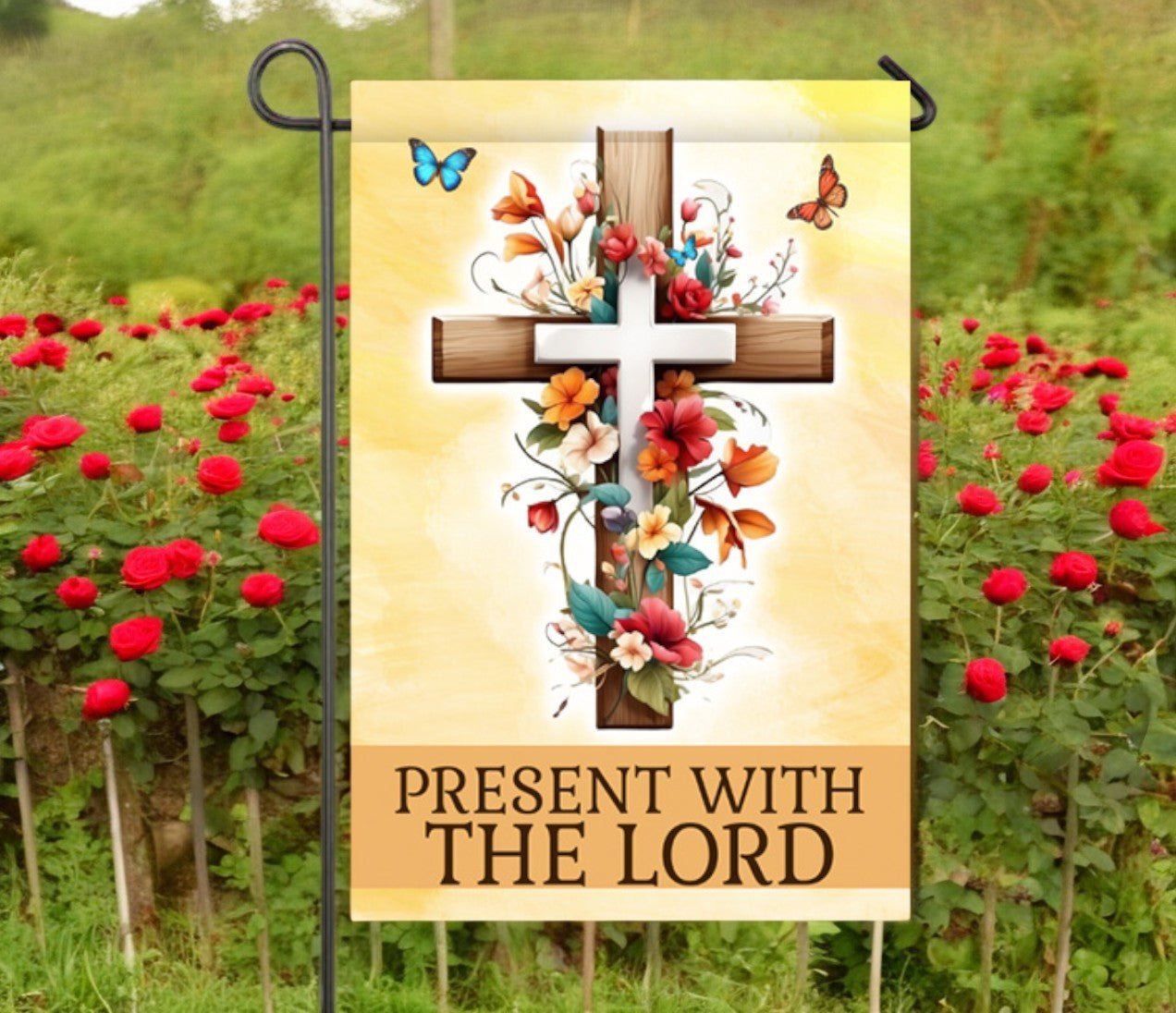 Cross Garden or Cemetery Flag