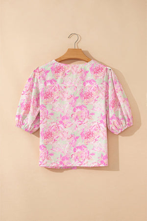 Ayla Short Puff Sleeve Blouse