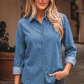 Makenna Myosotis Down Slim Shirt