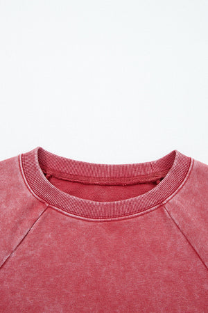 Liberty Raw Hem Crop Sweatshirt