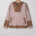 Alessia Exposed Seam Casual Hoodie