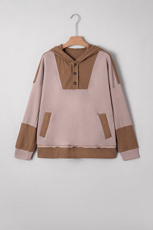 Alessia Exposed Seam Casual Hoodie