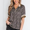 Jennifer Patchwork Short Sleeve Top