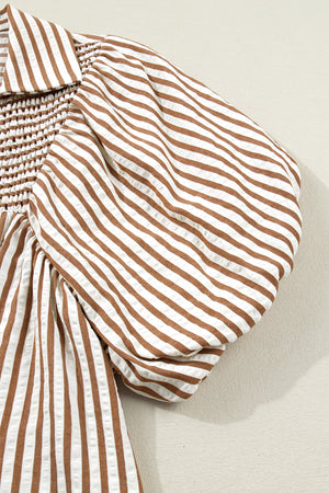 Lina Short Puff Sleeve Blouse