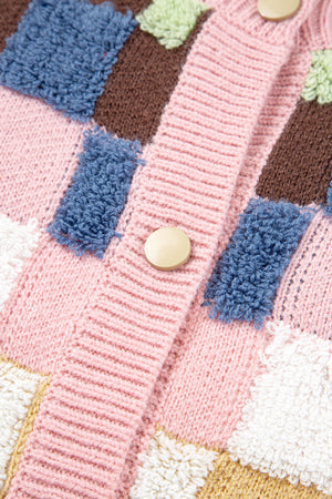 Kiara Pattern Front Cardigan Sweater