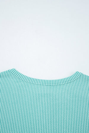 Aria Knit Colorblock Henley Top