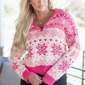 Mila Quarter Zip Collard Sweater
