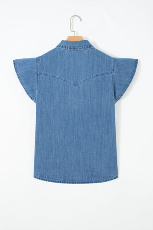 Keyla Ruffled Short Sleeve Shirt