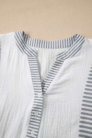 Zahra Bracelet Sleeve Babydoll Blouse