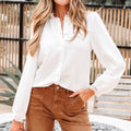 Ivy Patchwork Stand Loose Shirt