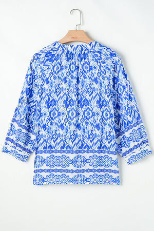 Anne 4 Sleeve Tied Blouse