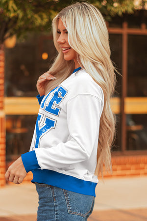 Heaven Striped Detail Baggy Sweatshirt