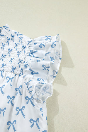 Melody Short Sleeve Bow PLUS Top