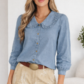 Antonella Pan Collar Western Shirt