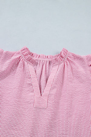 Maelynn Short Bubble Sleeve Blouse