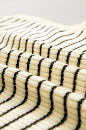 Wynter Stripe Turn Down Sweater