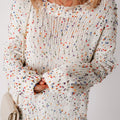 Isabel Confetti Distressed Knit Sweater