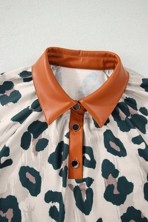 Madelynn Collared Short Sleeve Blouse