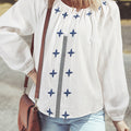 Emavie Long Sleeve Blouse Long Sleeve Top