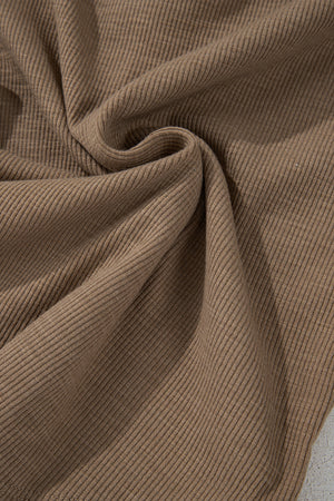 Khaleesi anglaise Broider Ribbed Long Sleeve Top