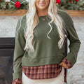 Rosa Patchwork Drop Shoulder Sweatshirt