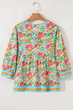 Adley Puff Sleeve Babydoll Blouse