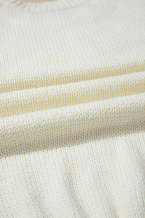 Rheakara Textured Puff Sleeve Sweater