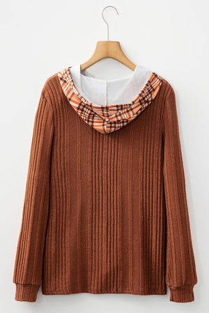Mya Knit Drawstring Hooded Top
