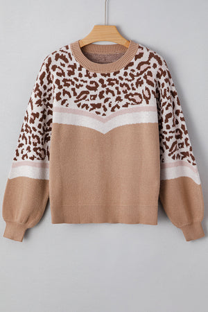 Eliana Block Knit Baggy Sweater