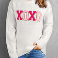 Robin Glitter Print Casual Sweater
