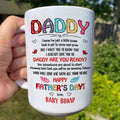 Daddy I Know I'm Just A Little Bump Floral Happy Father's Day Mug