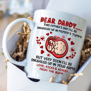 Snuggled Up In Mommy's Tummy Mug Father's Day Gift For Expecting Dad