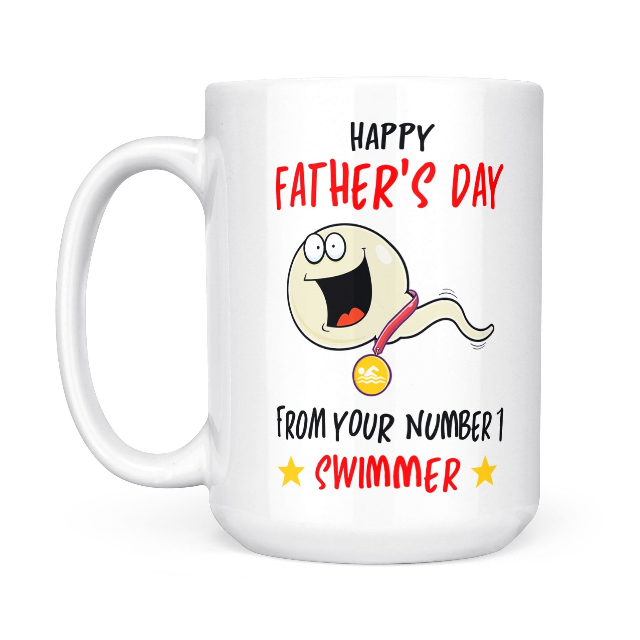 Number 1 Swimmer Mug - Funny Father's Day Gift For Dad