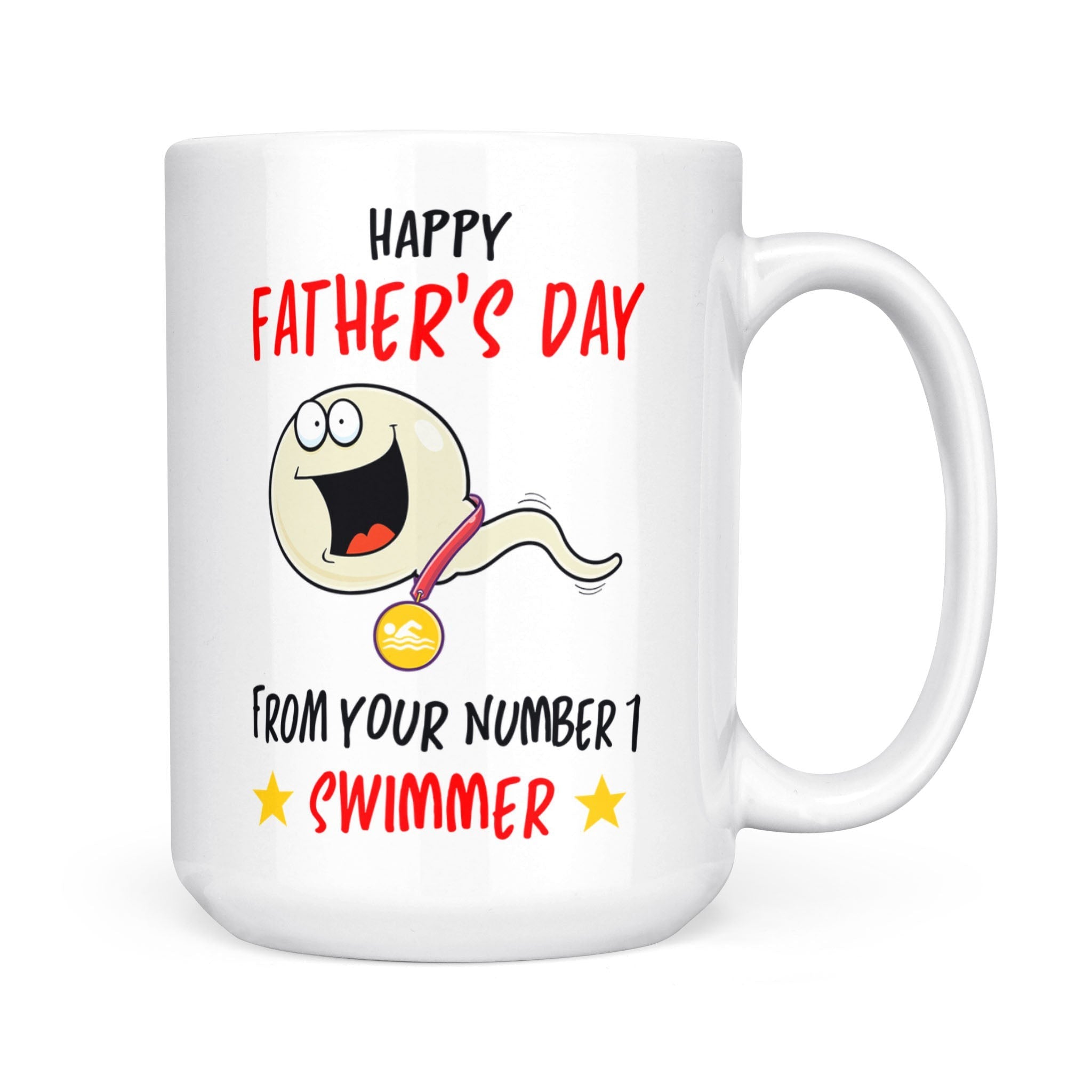 Number 1 Swimmer Mug - Funny Father's Day Gift For Dad