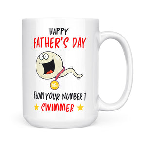 Number 1 Swimmer Mug - Funny Father's Day Gift For Dad