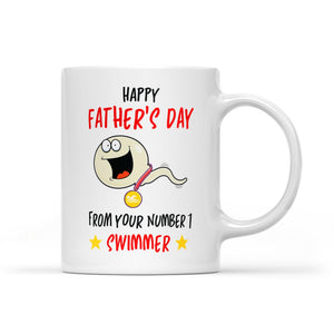 Number 1 Swimmer Mug - Funny Father's Day Gift For Dad
