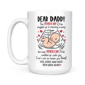 Gift For Dad To Be First Father's Day Can't Wait To Meet You Mug
