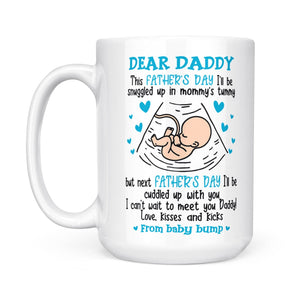 Can't Wait To Meet Daddy Mug Father's Day Gift For Dad To Be