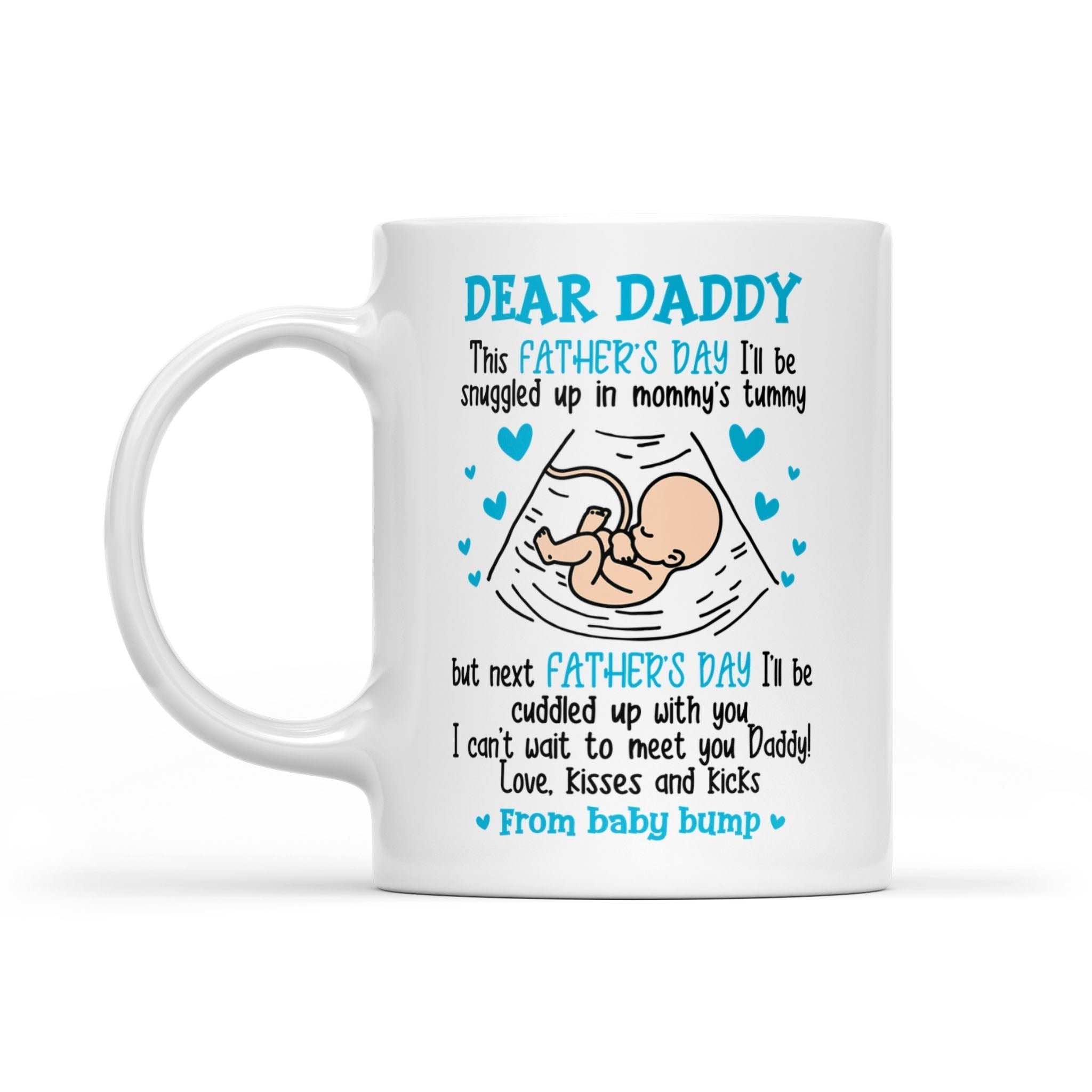 Can't Wait To Meet Daddy Mug Father's Day Gift For Dad To Be